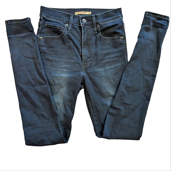 LEVI'S Mile High Super Skinny Jeans Dark Wash size 27 - Picture 3 of 13